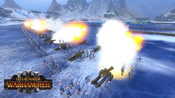 Bretonnia vs High Elves - Guns of Bretonnia Mod | Total War WARHAMMER3 Thrones of Decay | 4K