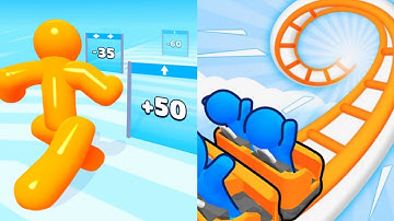 Tall Man Run VS Runner Coaster Max All Levels Gameplay Android,iOS NEW UPDATE