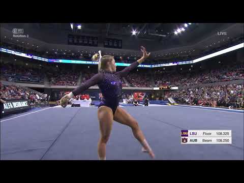 Reagan Campbell (LSU) 2019 Floor vs Auburn 9.85