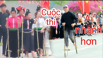 Cuộc thi đi cà kheo của các xã phường thành phố sơn la