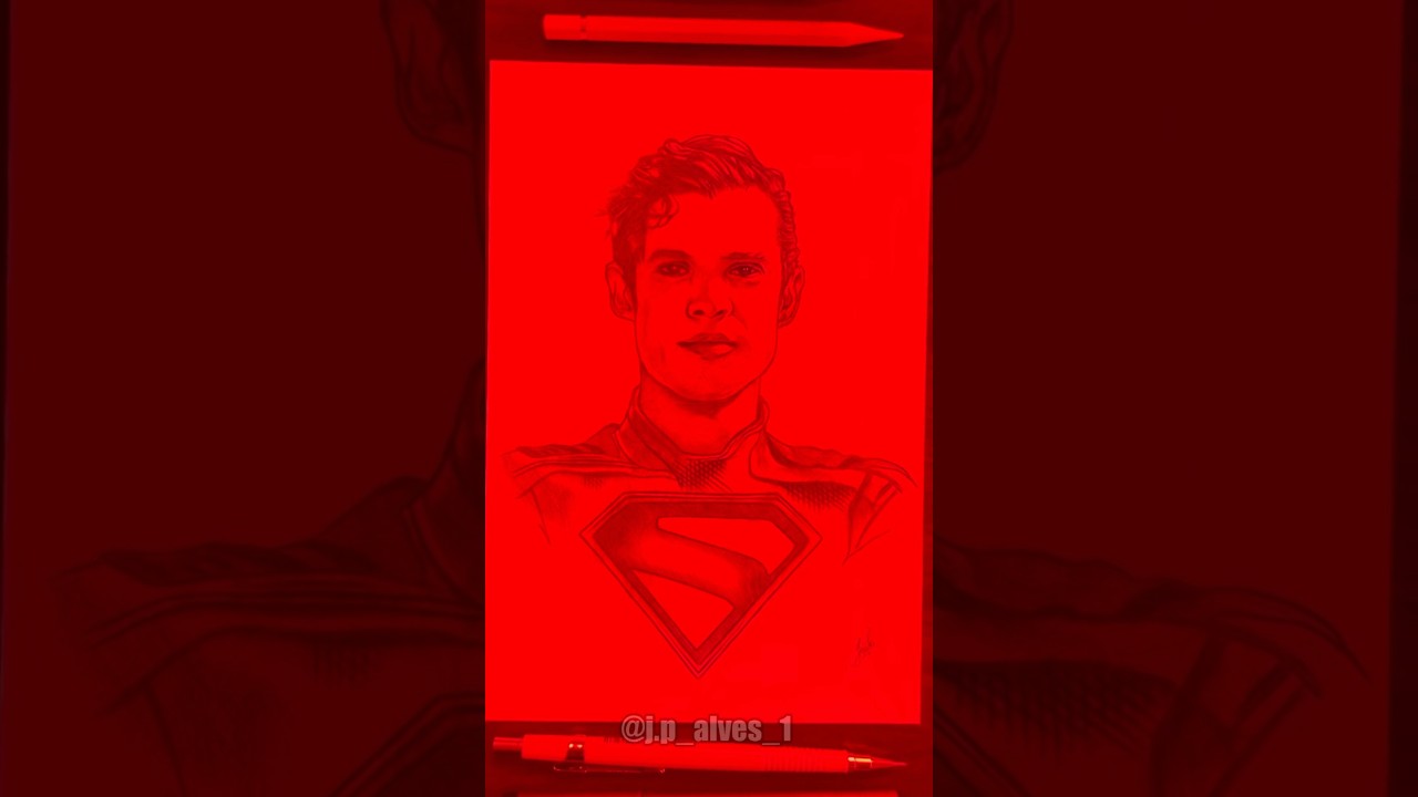 Drawing Superman and Lex Luthor in 3D Art ❤️ 