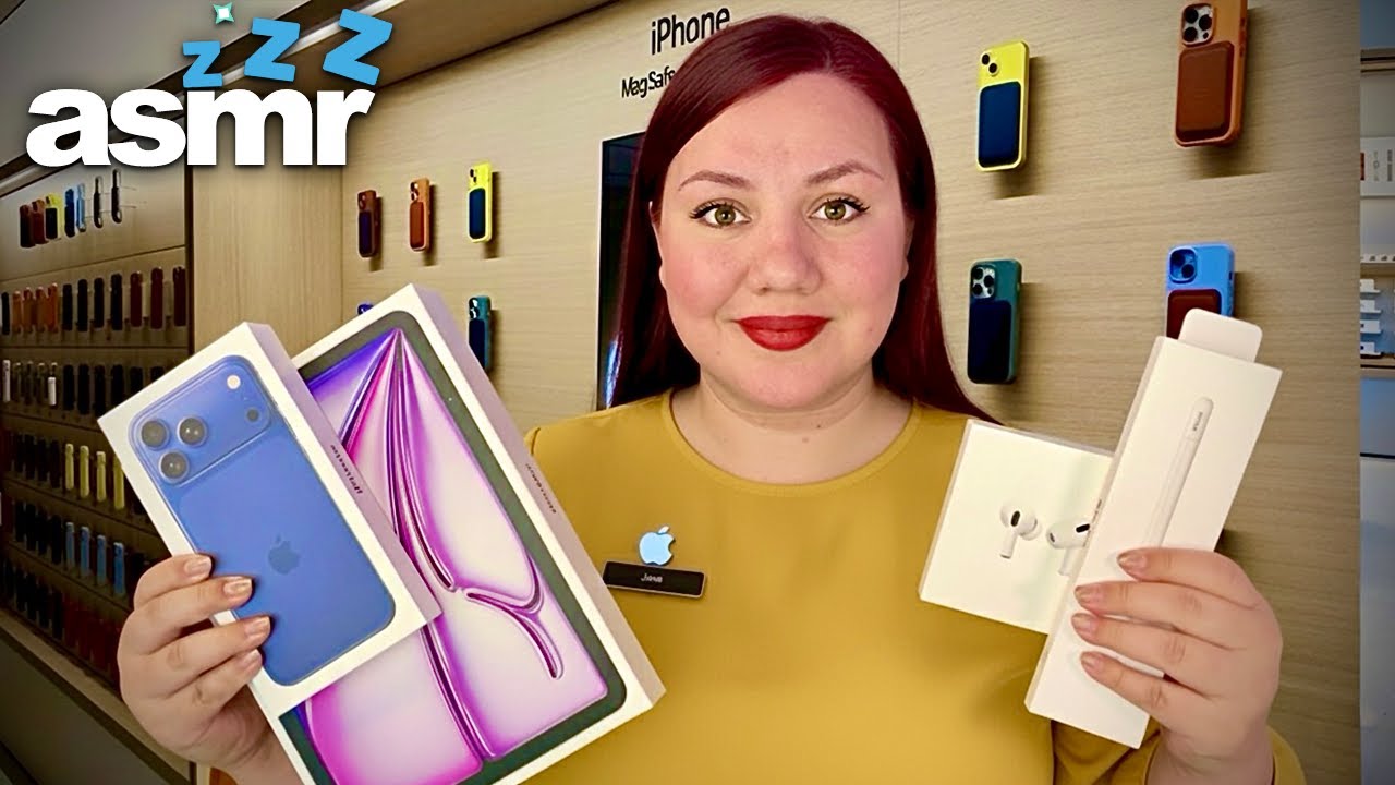 ASMR Roleplay VENDEDORA de APPLE te Regala un iPhone 17 PRO Max