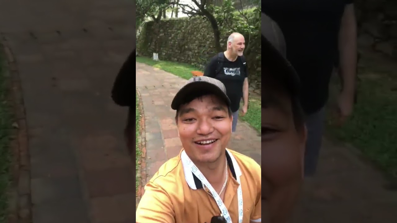 Tu Duc Tomb with couple from Germany 
