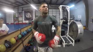 Cody Garbrandt Hitting Pads With Tj Dillashaw