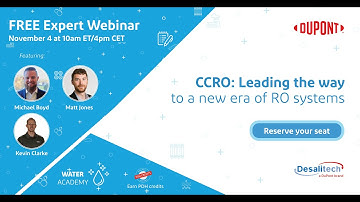 CCRO: A new era of Reverse Osmosis is here | Featuring Michael Boyd