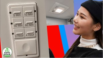 Install A Timer Switch To Control Your Vent Fan In The Bathroom