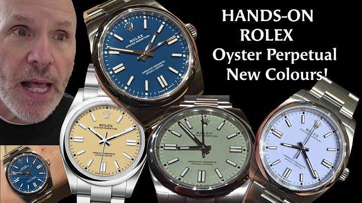 HANDS-ON! New ROLEX OYSTER PERPETUAL Colours!  Beige, Pistachio, Blue, Lavender. 36mm & 41mm