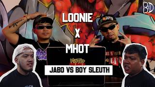 LOONIE × MHOT | BREAK IT DOWN: Rap Battle Review E382 | JABO VS BOY SLEUTH