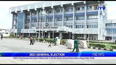INEC distributes sensitive materials in Ondo ahead Saturday