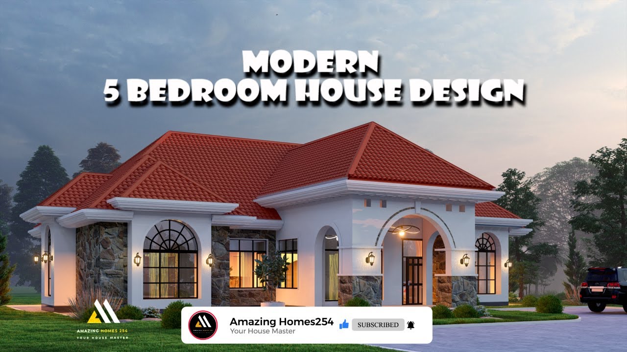 5 BEDROOM BUNGALOW/ modern House designs - YouTube