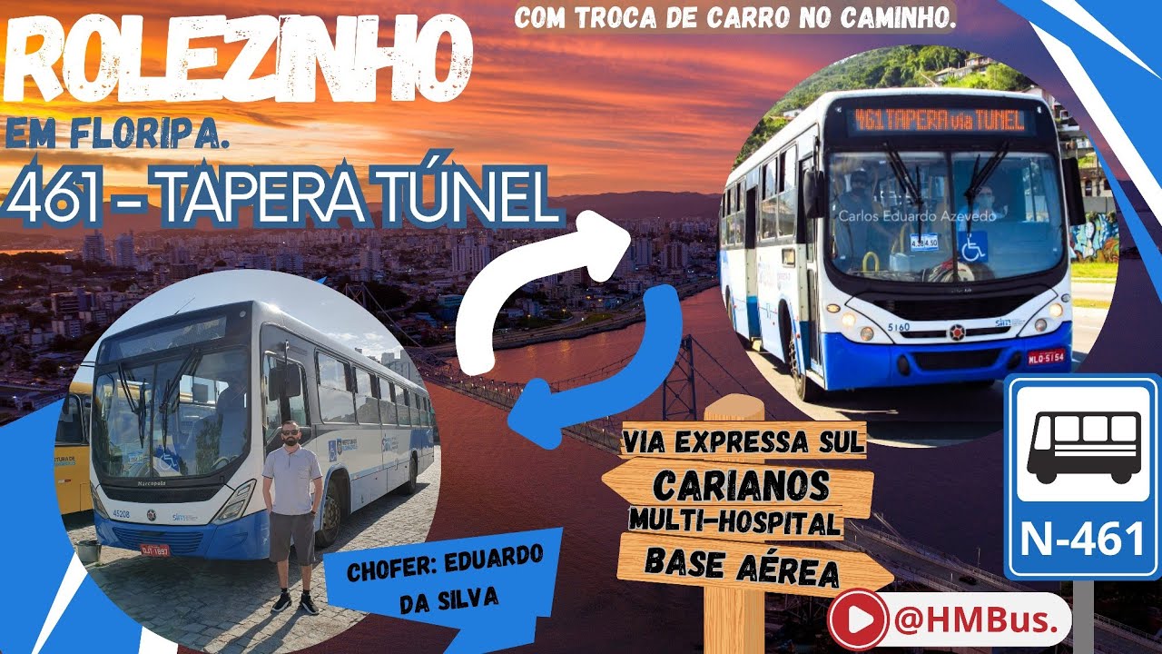 Rolezinho qualificado na linha 461 - Tapera via Túnel no Mercedes-Benz OF-1721L BlueTec 5.