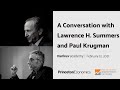 Will the Biden stimulus lead to inflation? A conversation with Paul Krugman and Lawrence H. Summers