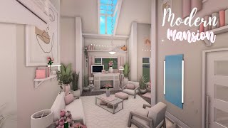 BLOXBURG| Glamorous Blush Mansion | House Build