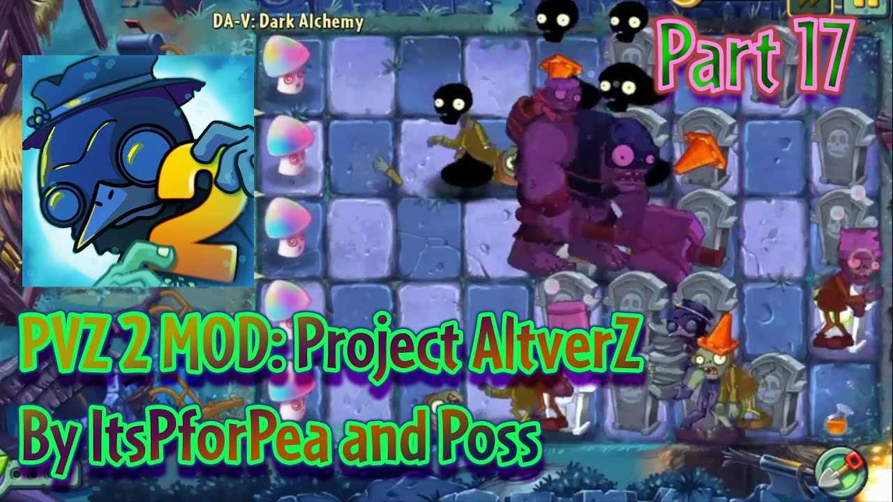 Nighttime Battle with Phantom Peasants | PVZ 2: Project AltverZ Mod by ...