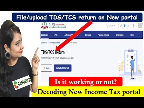 Tcs Filing TDS & TCS return filing on new income tax portal, How to file TDS ...