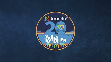 20 Years of Joomla! 20 Years Together!