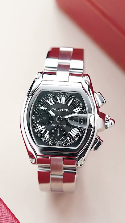 Cartier Roadster XL Chronograph Ref. 2618 with the sought after black dial! #watch #luxurywatches