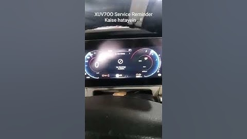 How to remove service due reminder from Mahindra XUV700 ? DIY #mahindraxuv700