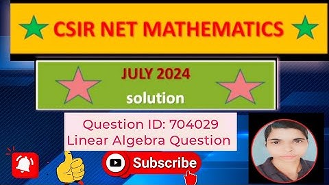 csir net 2024 june mathematics solution
