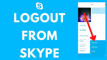 Skype Logout | How to Sign Out of Skype | Sign Out Skype