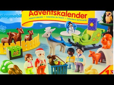 Playmobil 123 Adventskalender Kerstmis in het dierenbos edition Unboxing