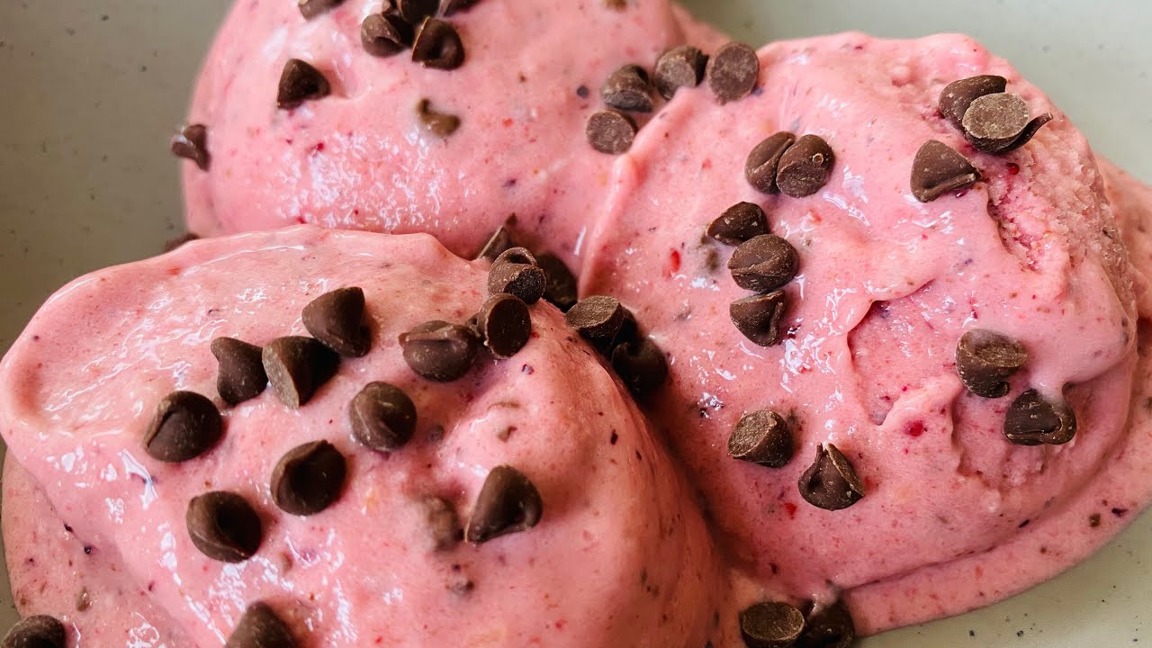How to make easy Frozen Fruit Ice Cream Recipe Ludwig's Kitchen YouTube