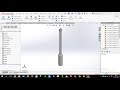 How to design Rocker arm Pusher Rod in solidworks