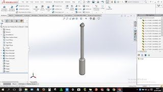 How to design Rocker arm Pusher Rod in solidworks by Mr. CAD Designer 218 views 1 year ago 5 minutes, 8 seconds