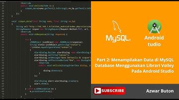 Part 2 : Membuat CRUD sistem dengan Android Studio dan Mysql PHP Menggunakan Librari Volley.