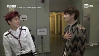 [161209] - MAMA Behind EXO 2 - EXO Suho and BTS V Taehyung