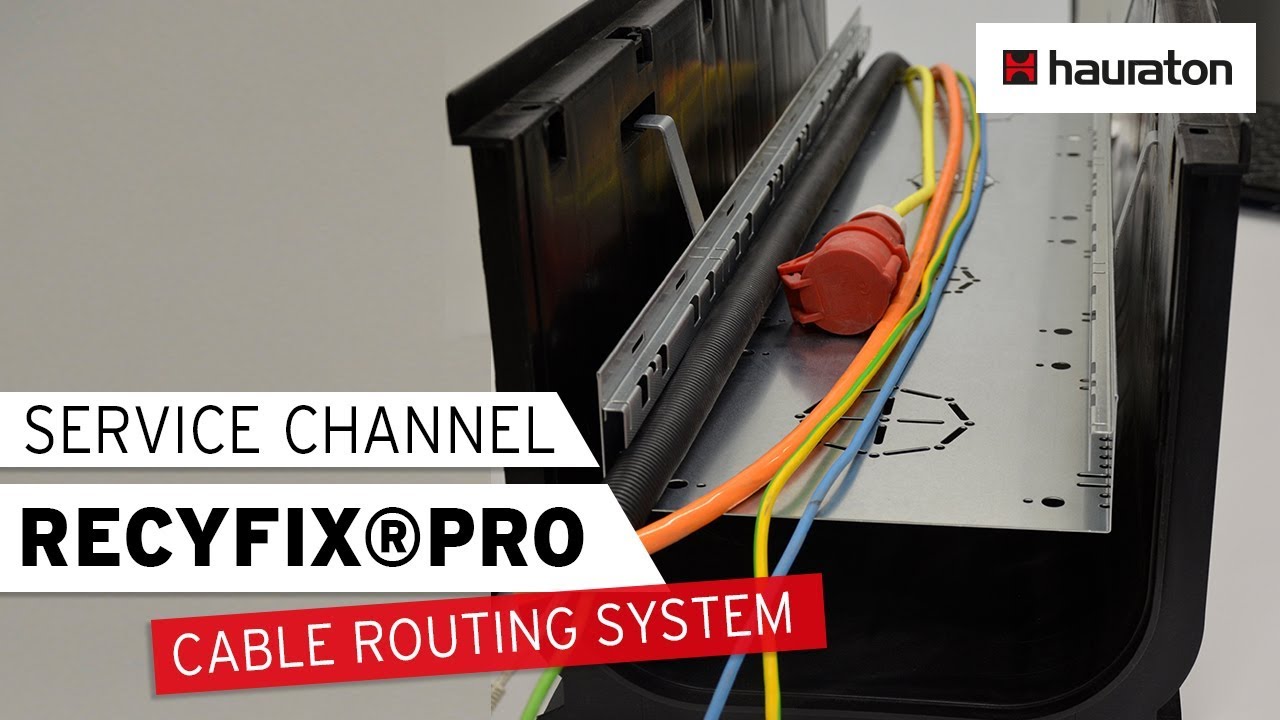 SERVICE CHANNEL RECYFIX®PRO | Cable Routing System - YouTube