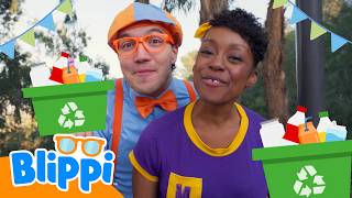 blippi meekah recycle blippi learns earth learn science