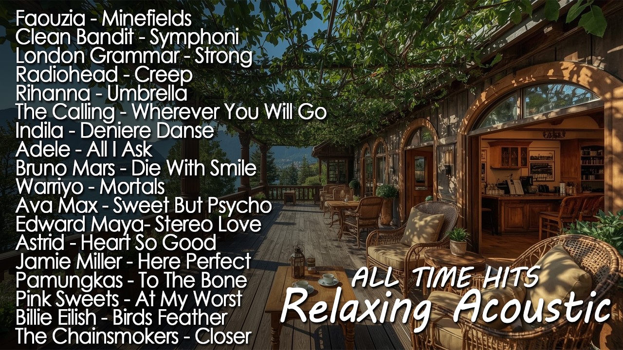 Acoustic Covers of Popular Songs | Soft Guitar for Work & Study