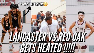 THE REMATCH : LANCASTER vs RED OAK  GETS CRAZY😳 !!!! #viral  #basketball #sports #trending