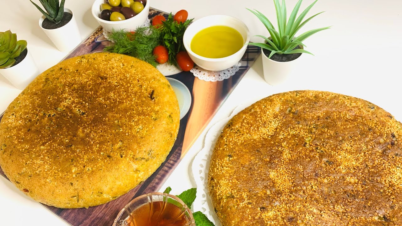 خبزة الخضرة الليبية بدون فرن وبعجينة سائلة/خبزة المقلاة/خبزة الخضار الصحية مع أم لقمان/وصفات ليبية