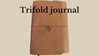 I bought a new trifold journal - this is how I use it