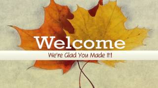 Fall Leaves Welcome Video Loop