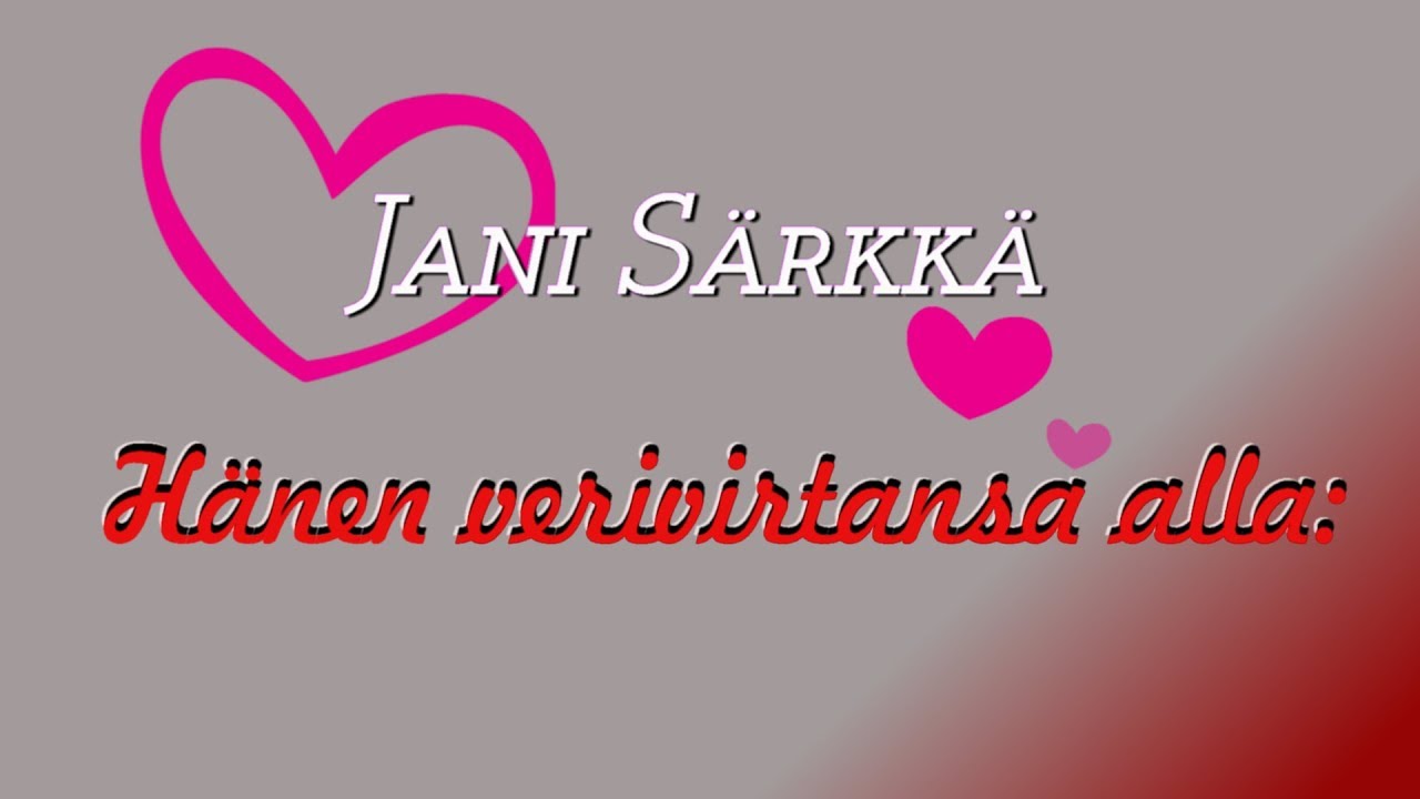 Jani Särkkä - Hänen verivirtansa alla - 15.10.2017   Sonkajärvi