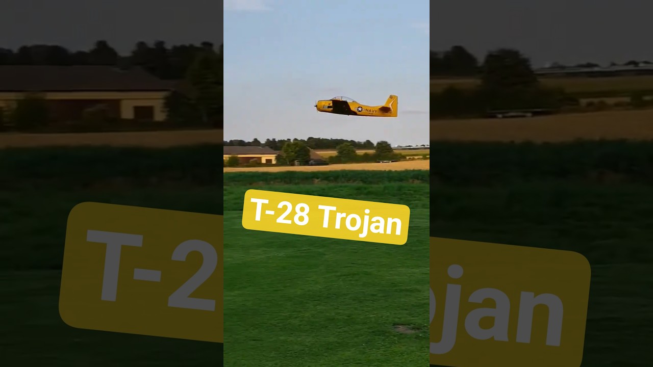 E-flite T-28 Trojan | Scale-Feeling mit 6S – Flug & Landung
