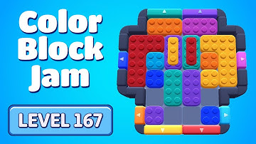 Color Block Jam Level 167 Solution Walkthrough