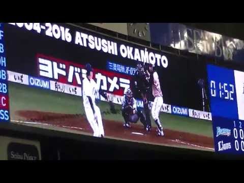【2016西武最終戦】#22岡本篤現役生活最後の登板 ファンの大歓声を背にマウンドへ