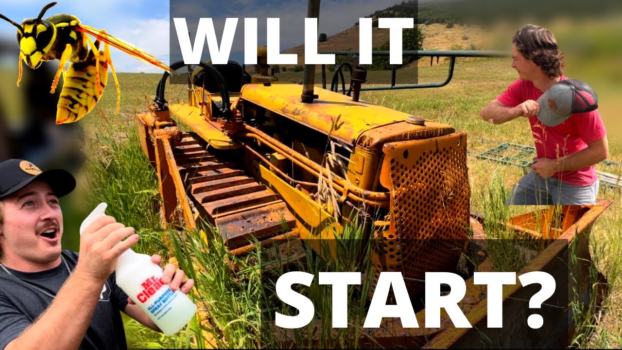 Можно ли завести этот бульдозер 1952 года с помощью джипа?