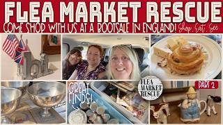 COME THRIFTING FOR HOME DECOR IN ENGLAND AT A BOOT SALE FLEA MARKET WITH US!  PART 2