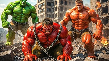 RED HULK vs HULK EPIC BATTLE! However, BLUE HULK Unexpected SAVE Changes Everything!