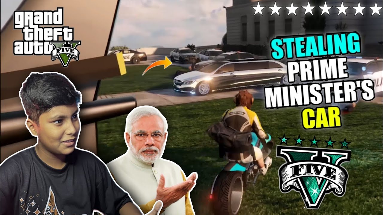 I STOLE PRIME MINISTER'S CAR | GTA V GAMEPLAY 