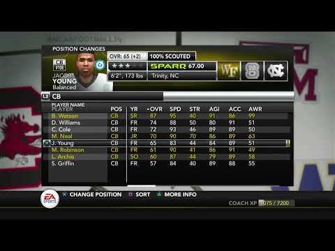 NCAA 14 - Wake Forest North Carolina Recruits Only - PBP Commentary! - Season 4 Recruiting