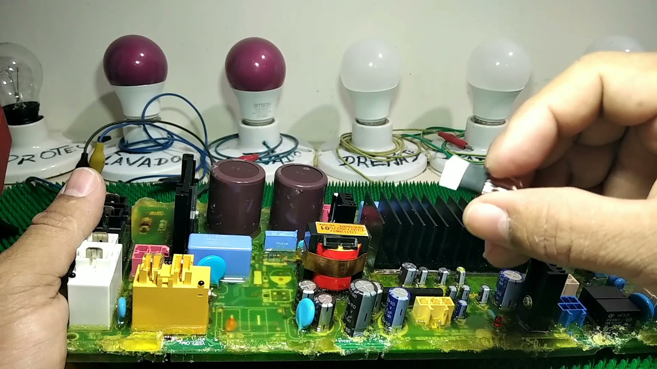 REPARACION DE TARJETA DE LAVADORA INVERTER LG