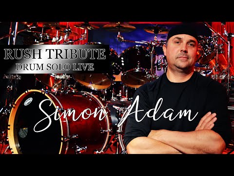 Simon Adam Rush Tribute Drum Solo Live. Monster drum kit, fully surrounded.