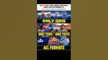 harshit rana-all format player 💀#gautamgambhir #harshitrana