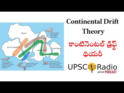 కాంటినెంటల్  డ్రిఫ్ట్  థియరీ తెలుగులో? || Continental drift theory in Telugu || UPSC Radio Podcast
